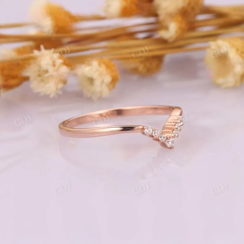 0.09CTW Dainty Lab Grown Diamond Wedding Band
