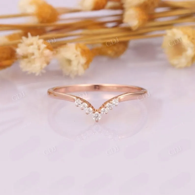 0.09CTW Dainty Lab Grown Diamond Wedding Band