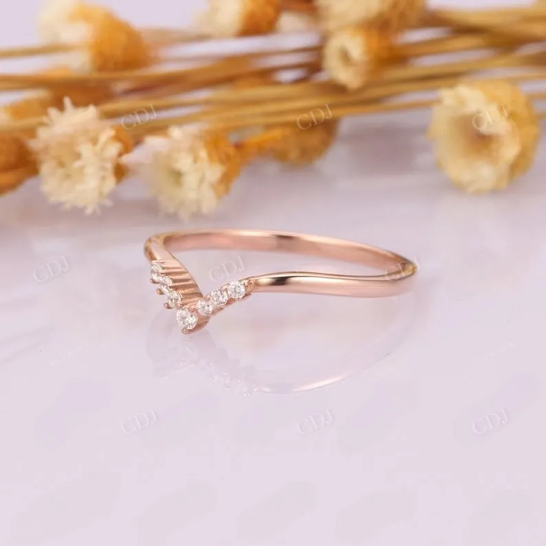 0.09CTW Dainty Lab Grown Diamond Wedding Band