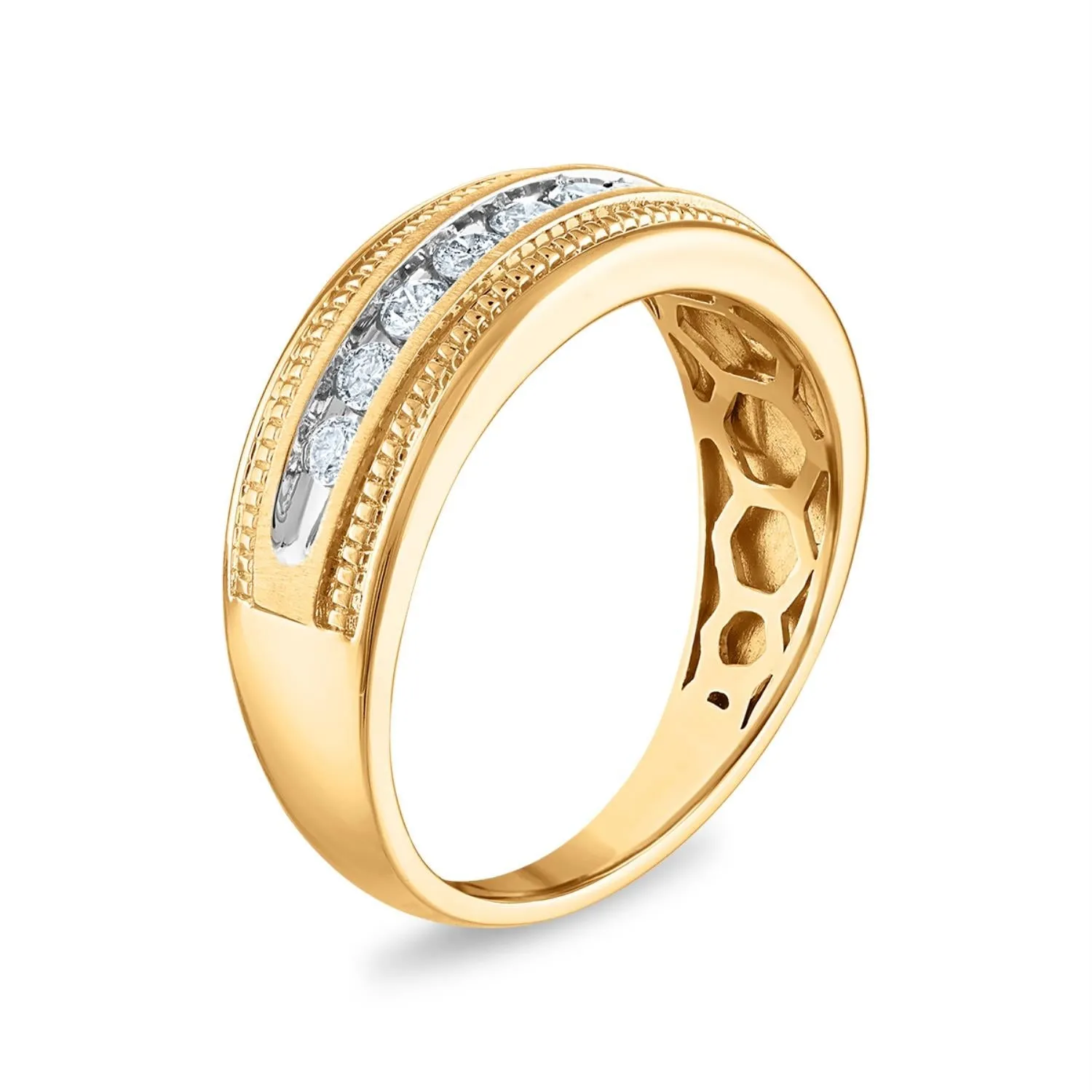 1/2 CTW Diamond Wedding Ring in 10KT Yellow Gold