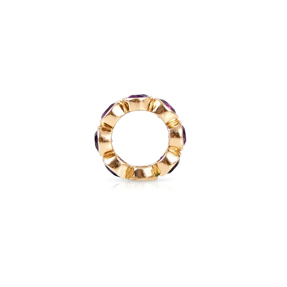 14K GOLD TOPAZ ETERNITY RONDELLE