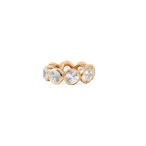 14K GOLD TOPAZ ETERNITY RONDELLE