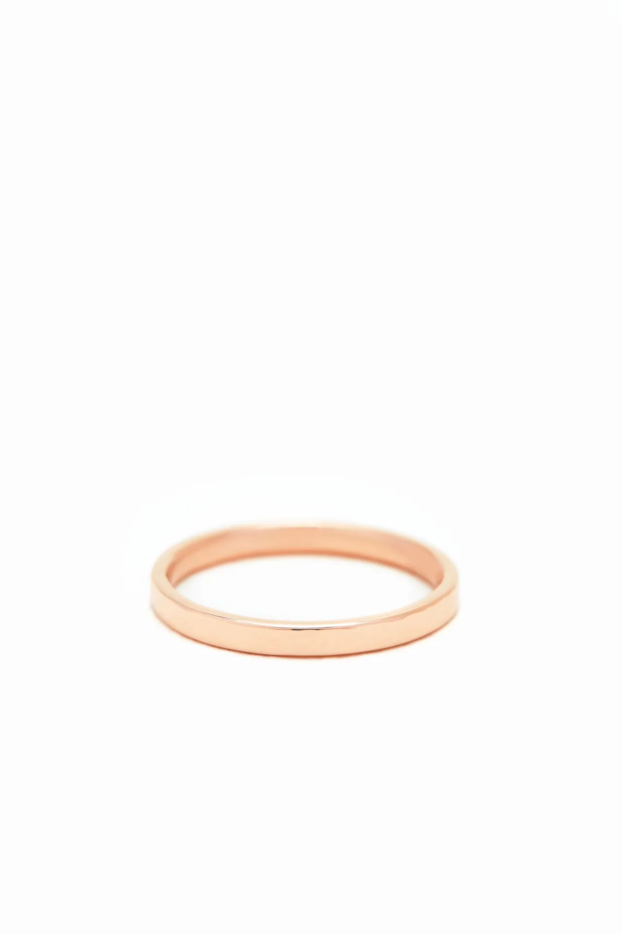 14K Rose Gold Simply Squared Band Ring