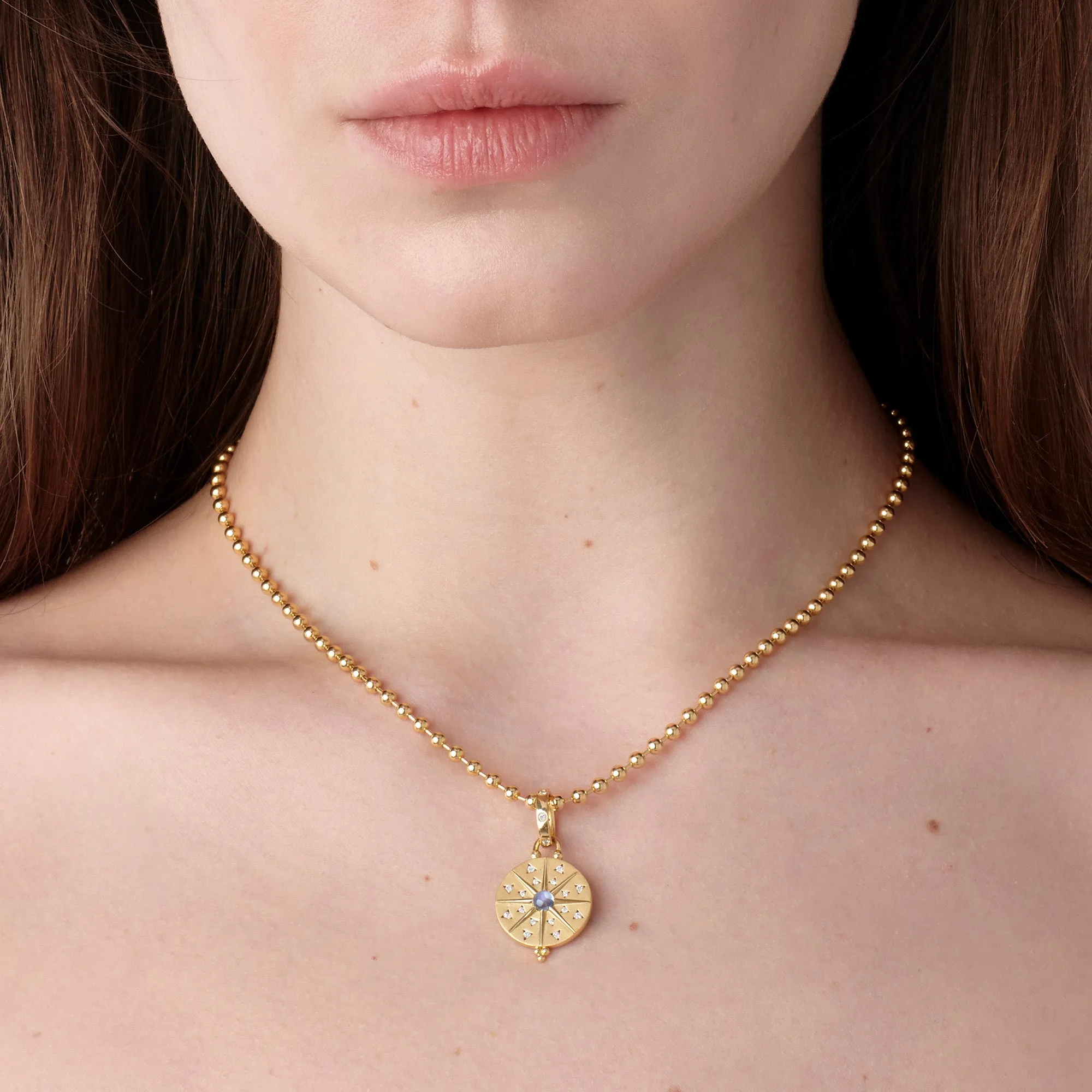 18K Small Sole Mandala Pendant