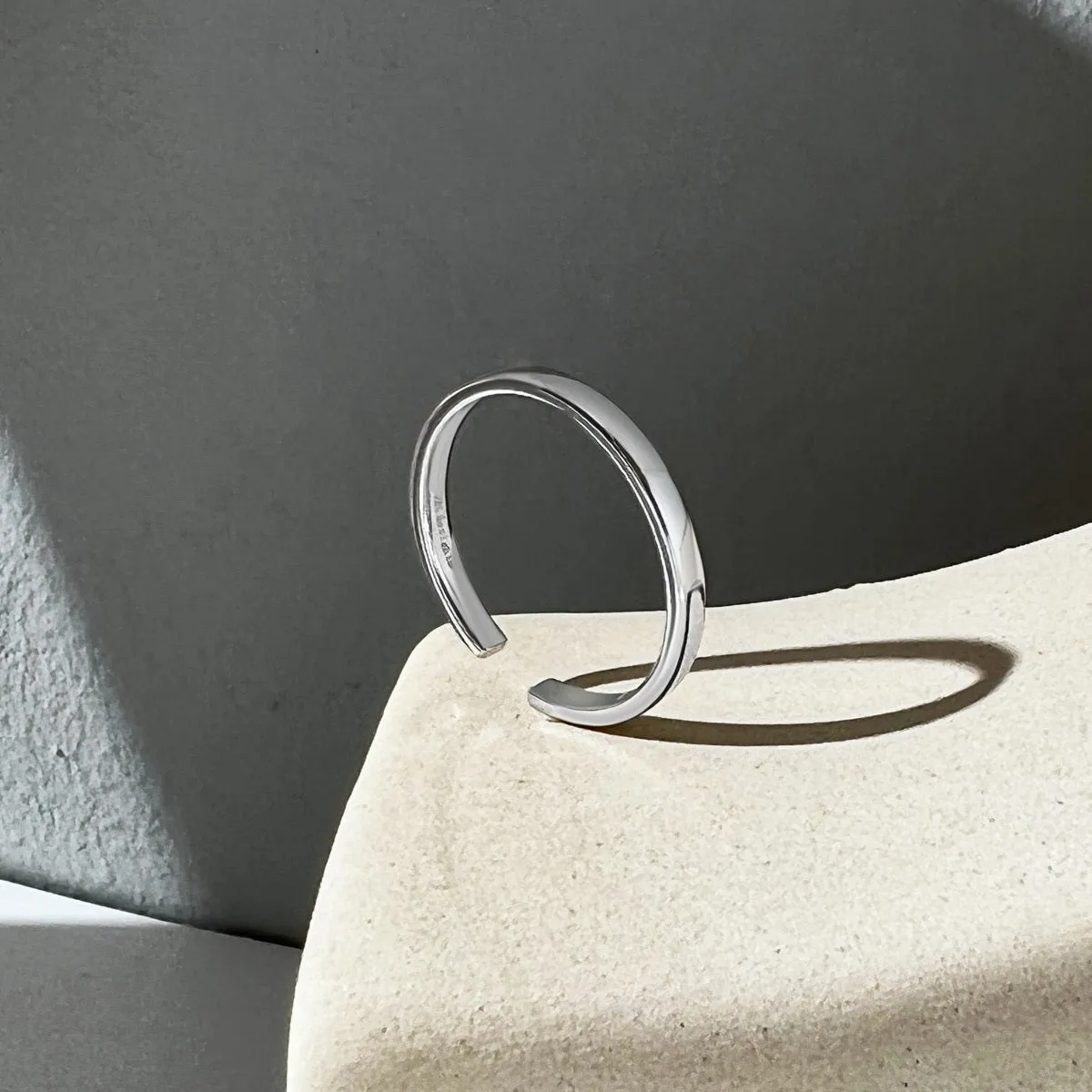 2mm Daily Stacker Open Ring
