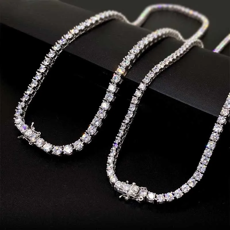 4mm Moissanite Tennis Chain