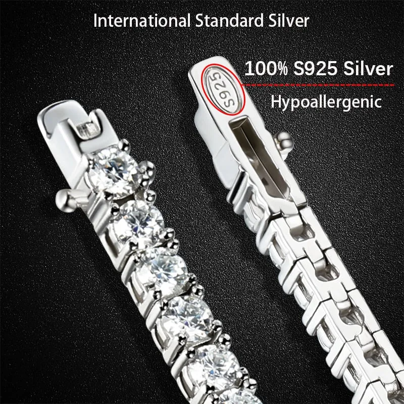 4mm Moissanite Tennis Chain
