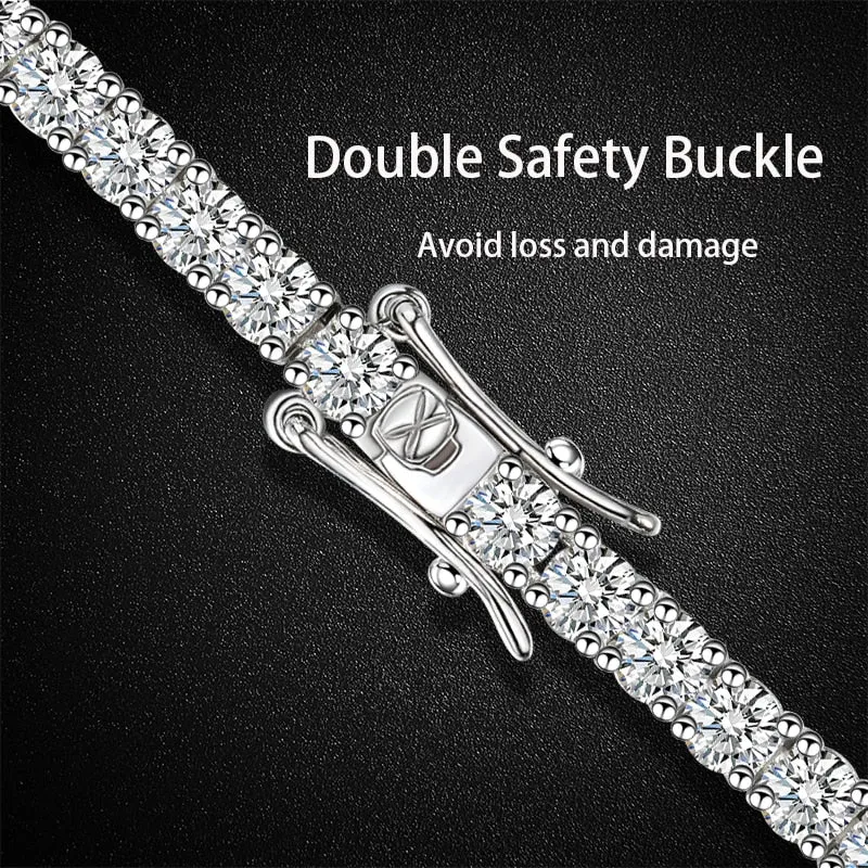 4mm Moissanite Tennis Chain