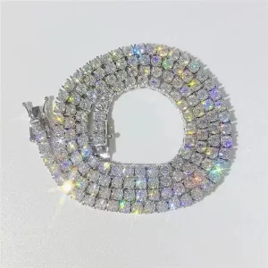 4mm Moissanite Tennis Chain