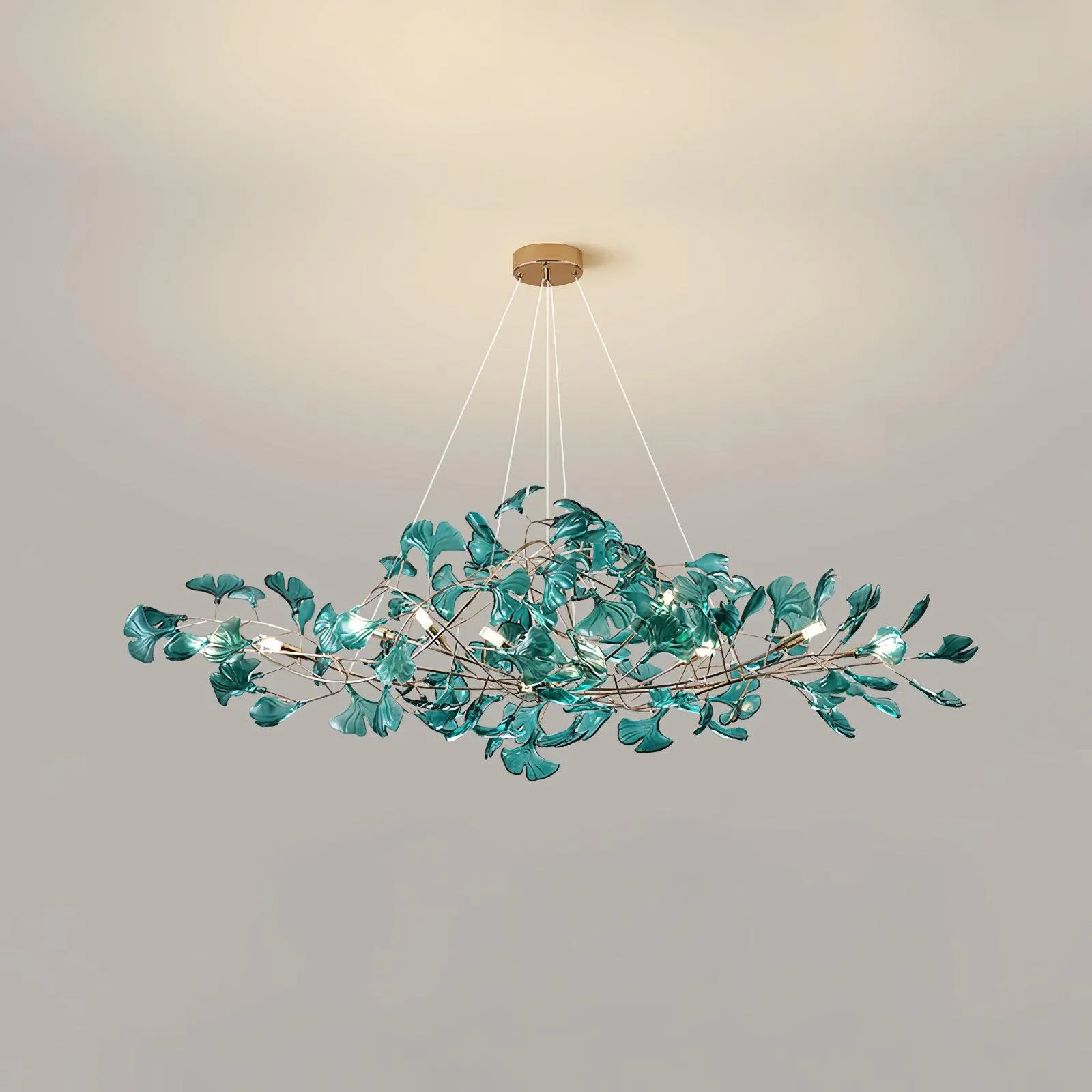 Acrylic Ginkgo Leaf Chandelier