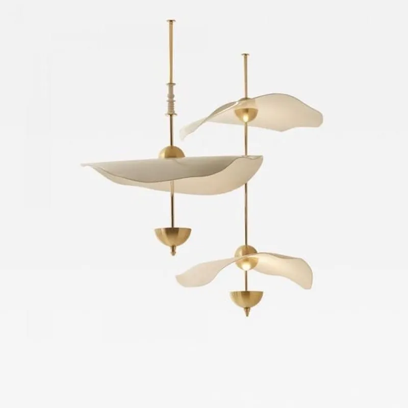 Acrylic Lotus Leaf Chandelier