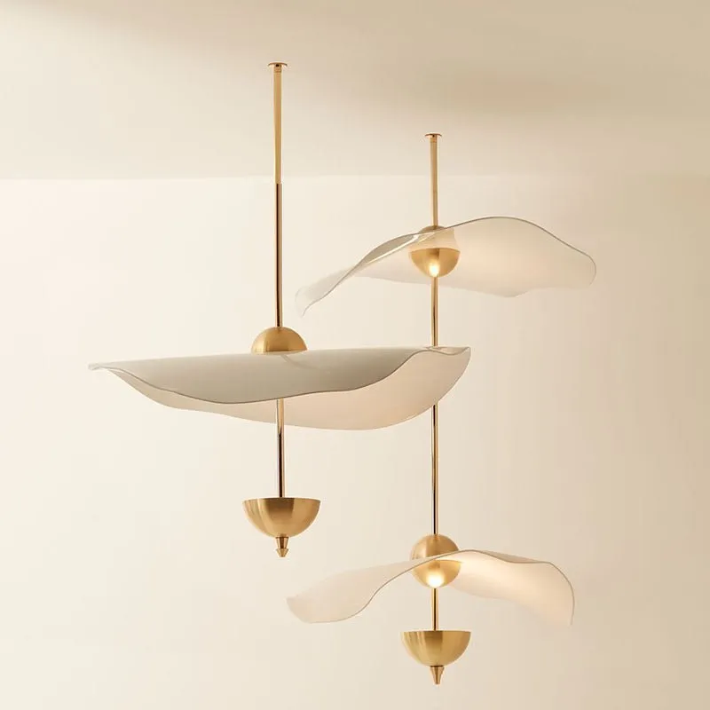 Acrylic Lotus Leaf Chandelier
