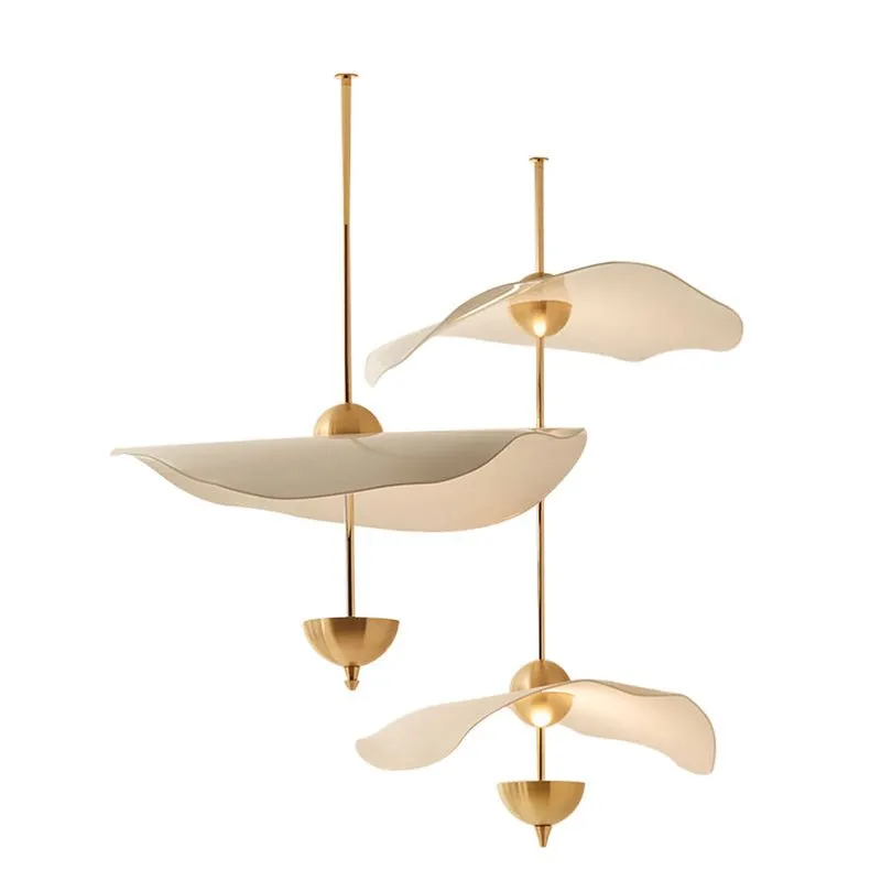 Acrylic Lotus Leaf Chandelier