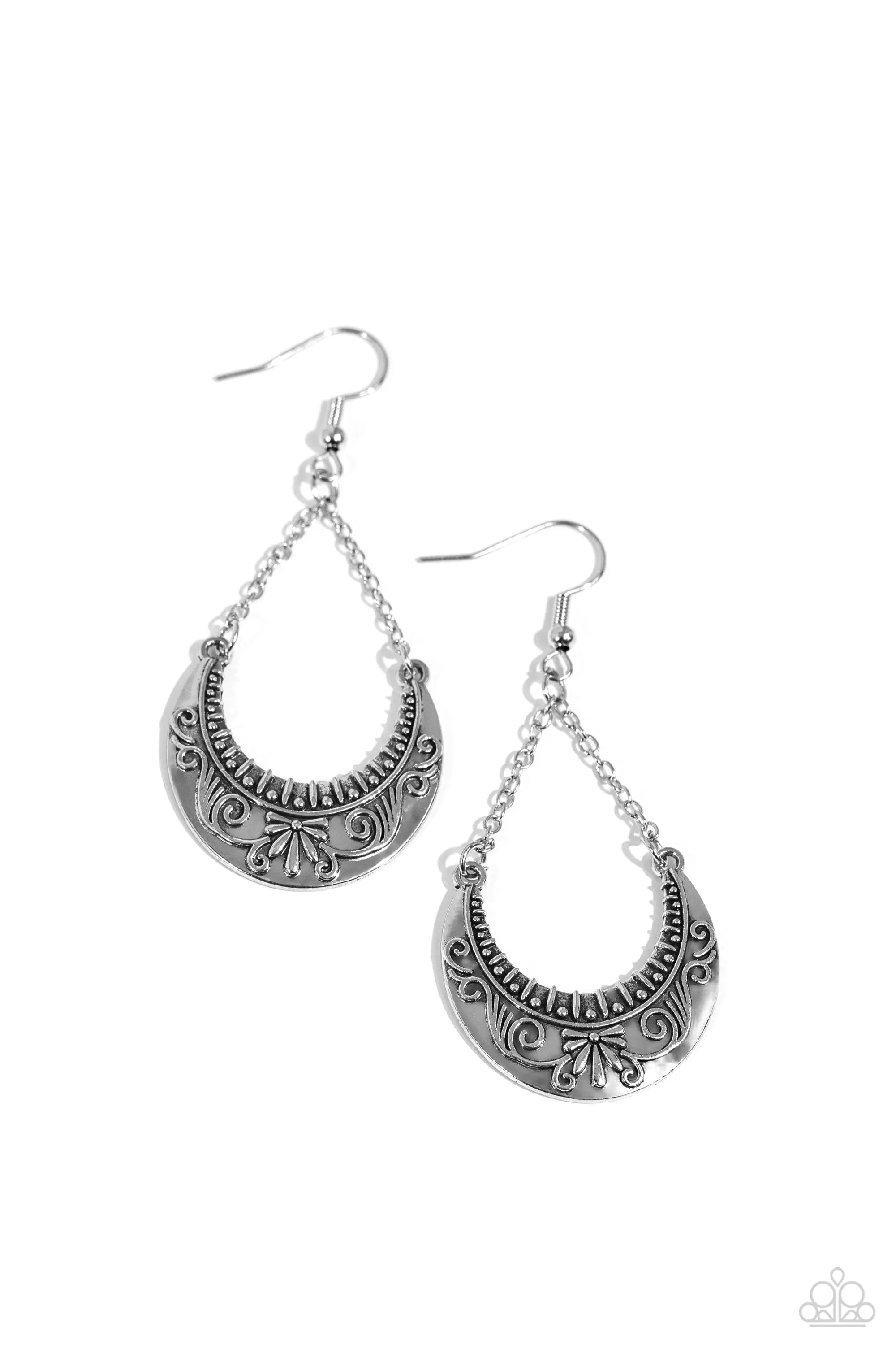 All in the PASTURE - Silver Earrings - Paparazzi Accessories