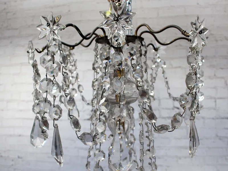 Antique French Late 19th Century Crystal Chandelier
