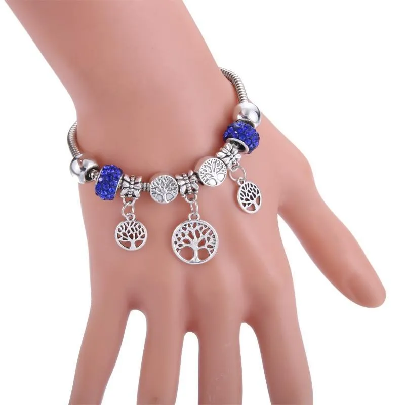 Antique Tree of Life Charm Bracelets Adjustable Lucky Charm Women Bracelet