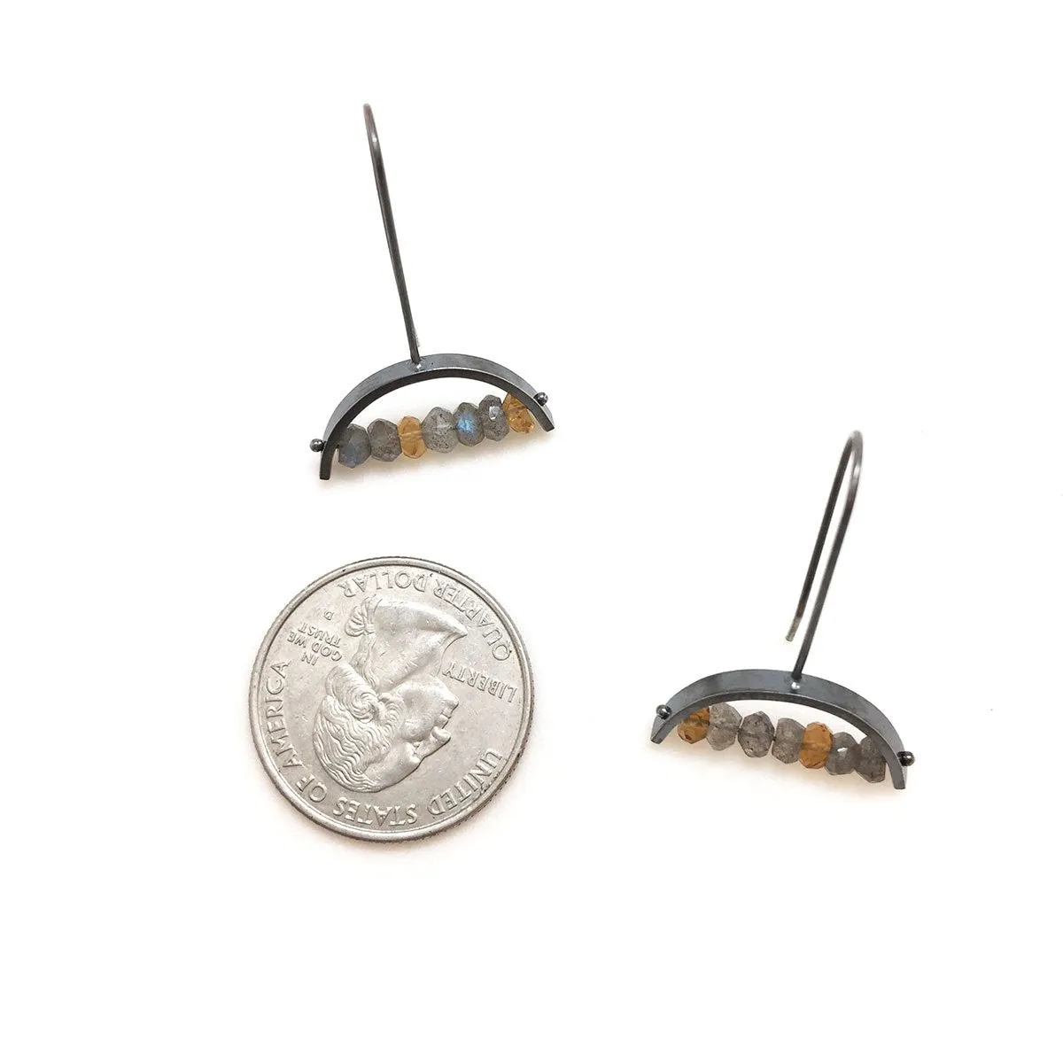 Arc and Stone Earrings