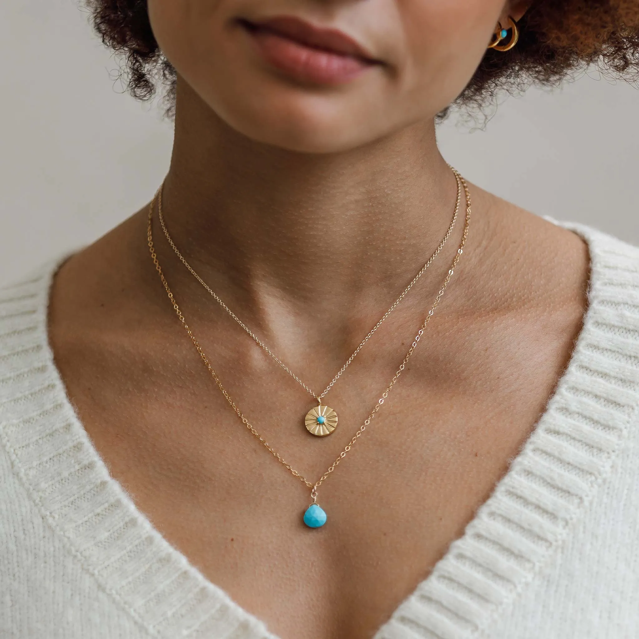 Arizona Turquoise Pendant Necklace