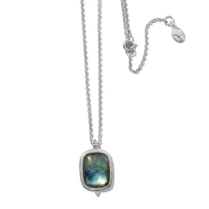 Arya Necklace, Labradorite, Silver