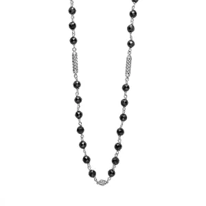 Black Ceramic Beaded Necklace