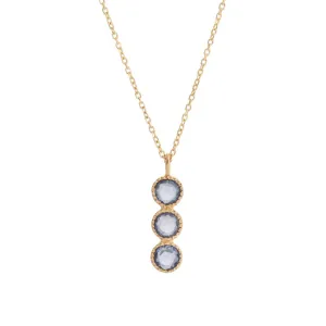 Blue Sapphire Mazurka Necklace (ready to ship option)*