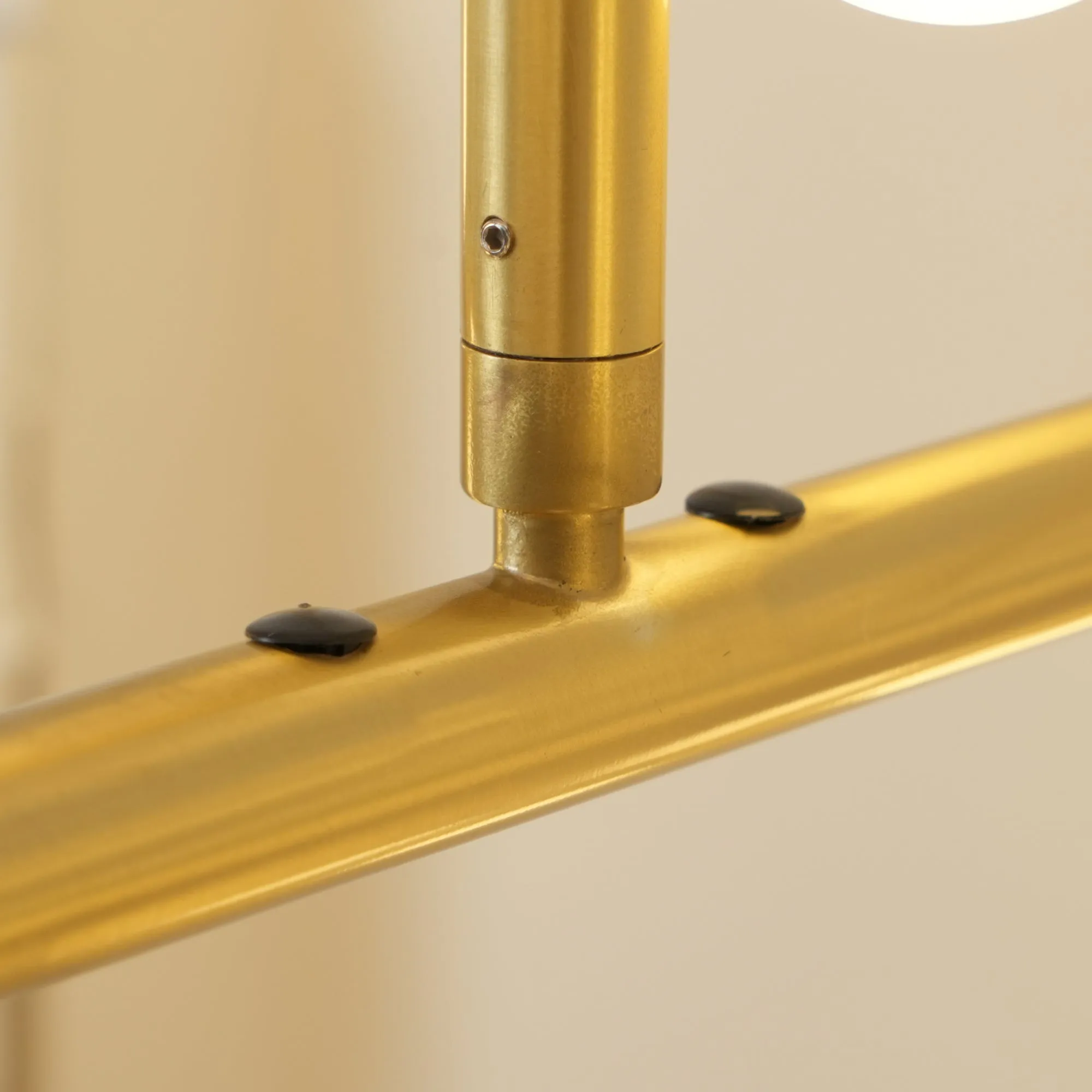 Brass Glass Drop Chandelier