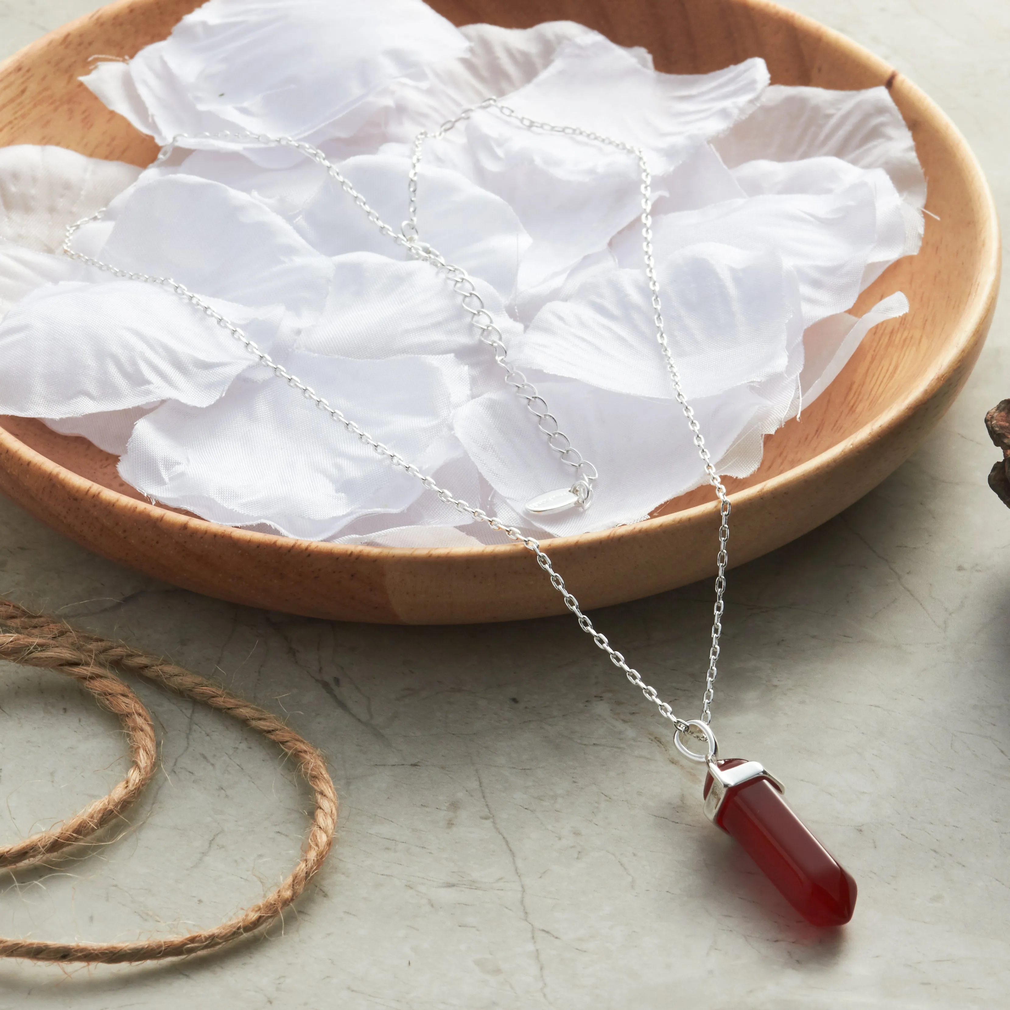 Carnelian Genuine Gemstone Necklace