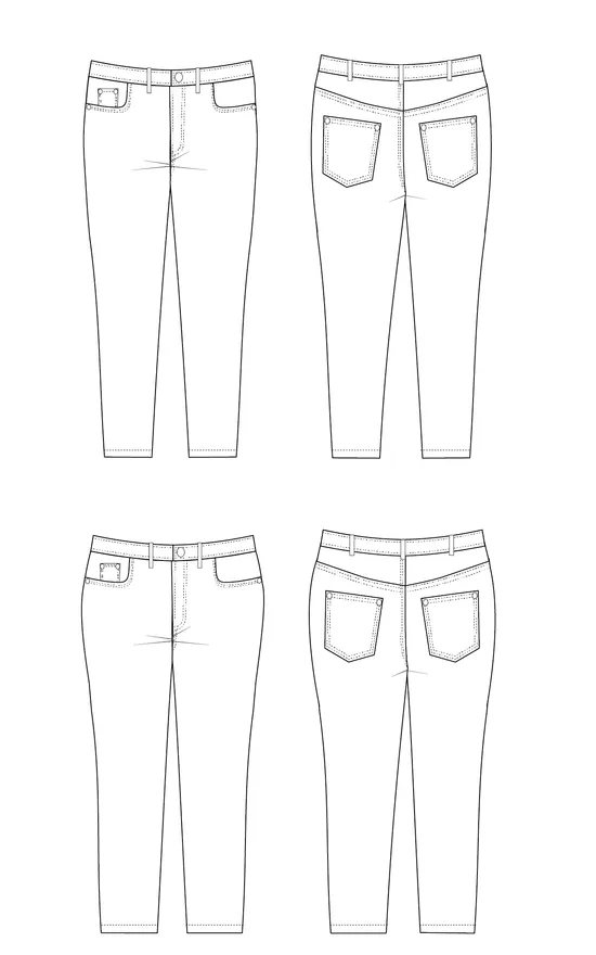 Cashmerette Sewing Pattern - Ames Jeans