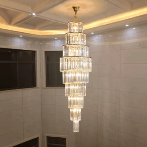 Caverna Long Crystal Chandelier