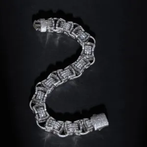 Chunky Silver CZ Bracelet