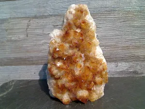 Citrine 7.25"H x 7"W x 2.75"D Cut Base Specimen