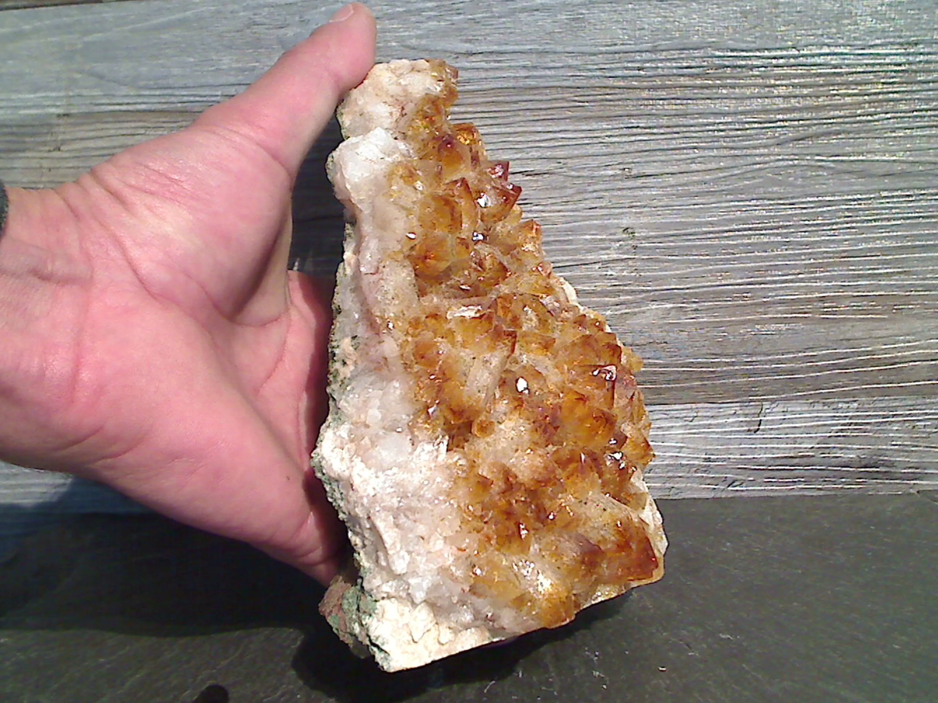 Citrine 7.25"H x 7"W x 2.75"D Cut Base Specimen