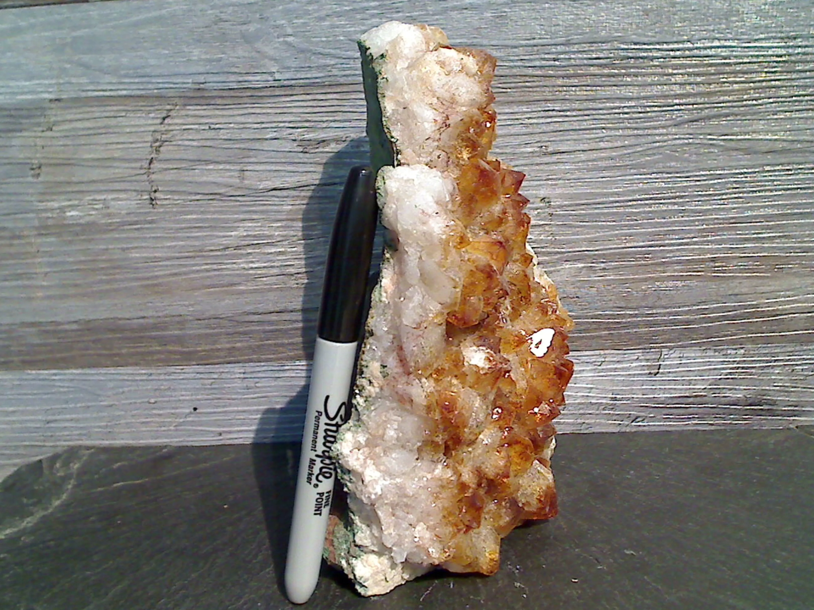 Citrine 7.25"H x 7"W x 2.75"D Cut Base Specimen