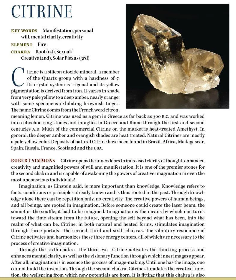 Citrine Quartz Abundance Crystal  'Prosperity Goddess'