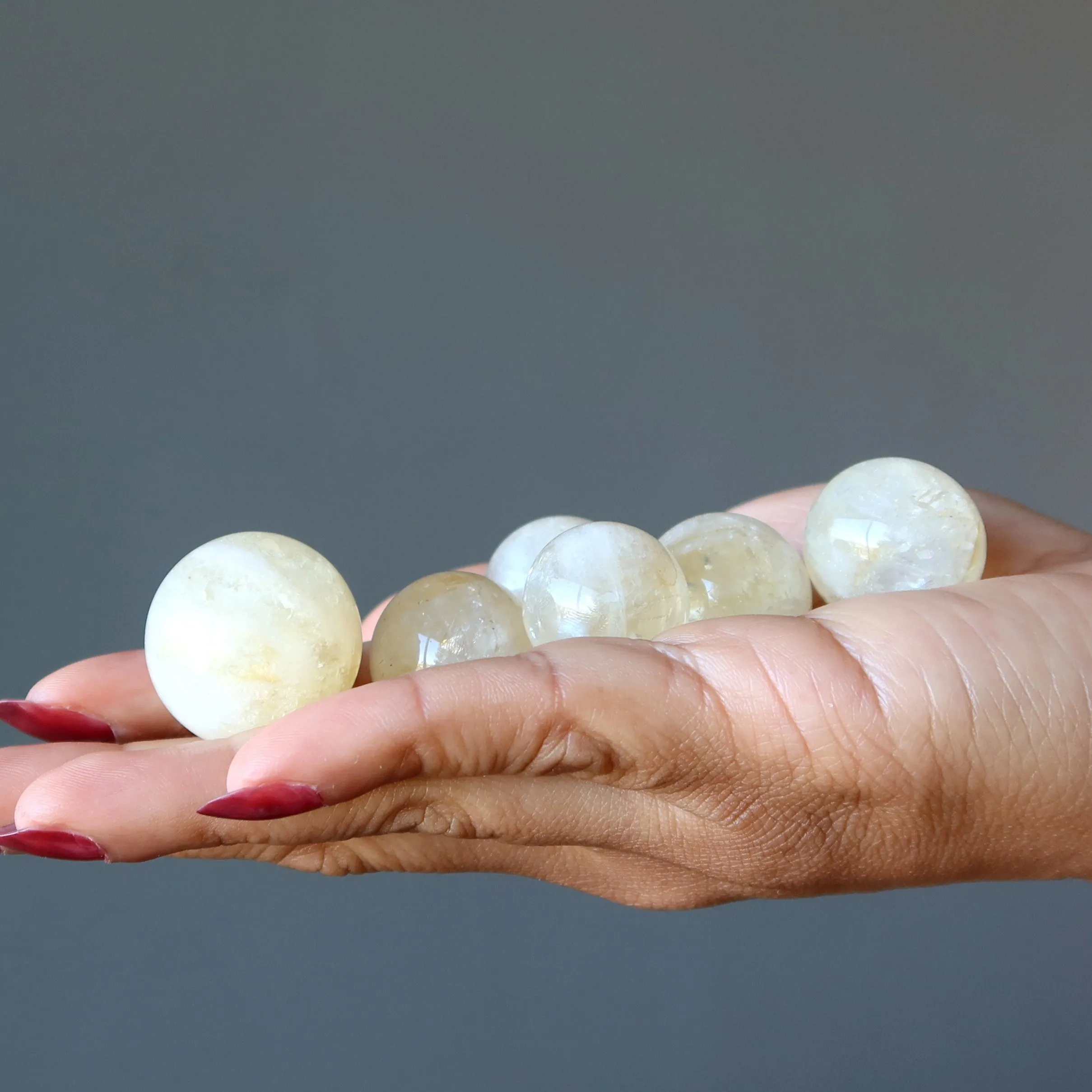 Citrine Sphere Rolling Abundance Crystal Ball