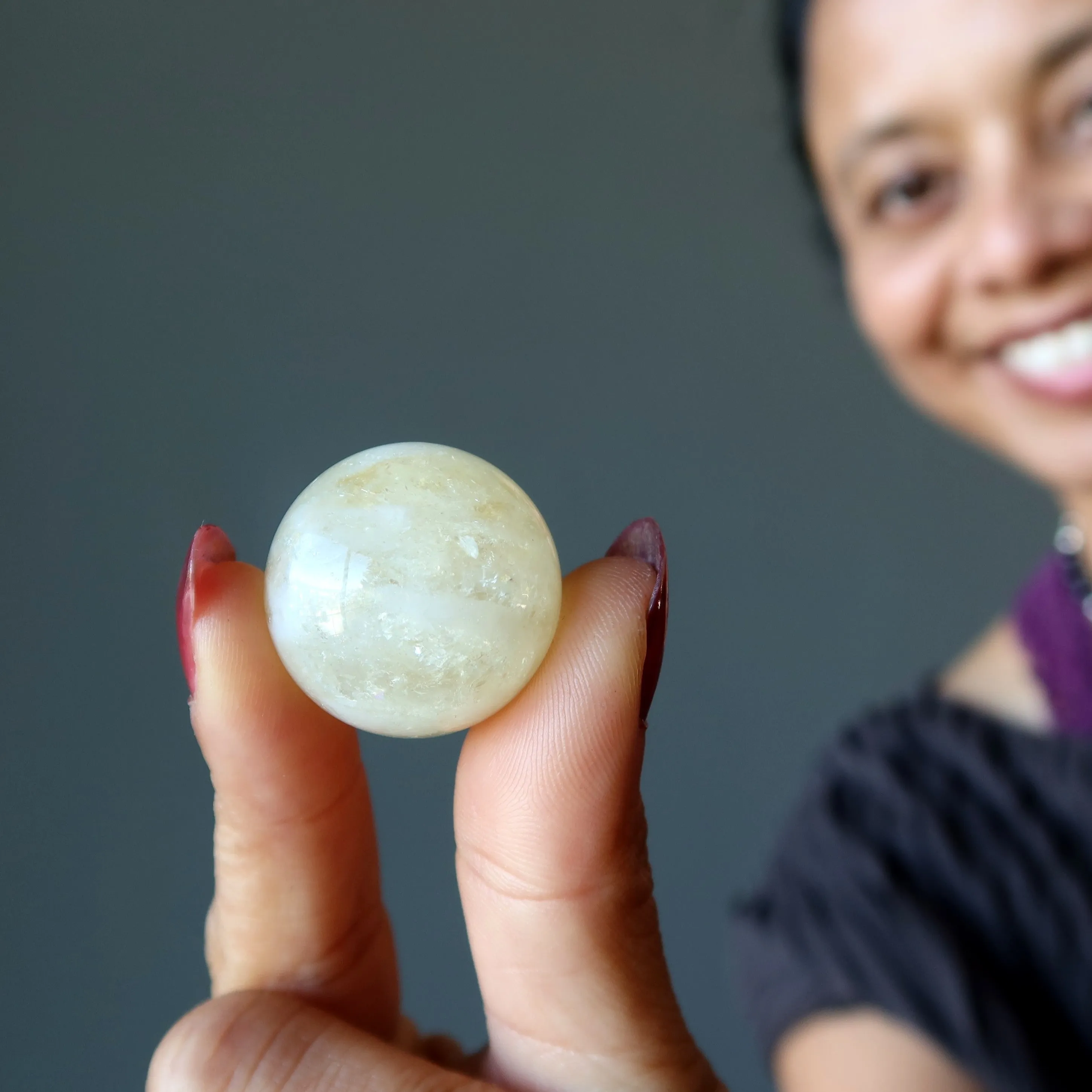 Citrine Sphere Rolling Abundance Crystal Ball