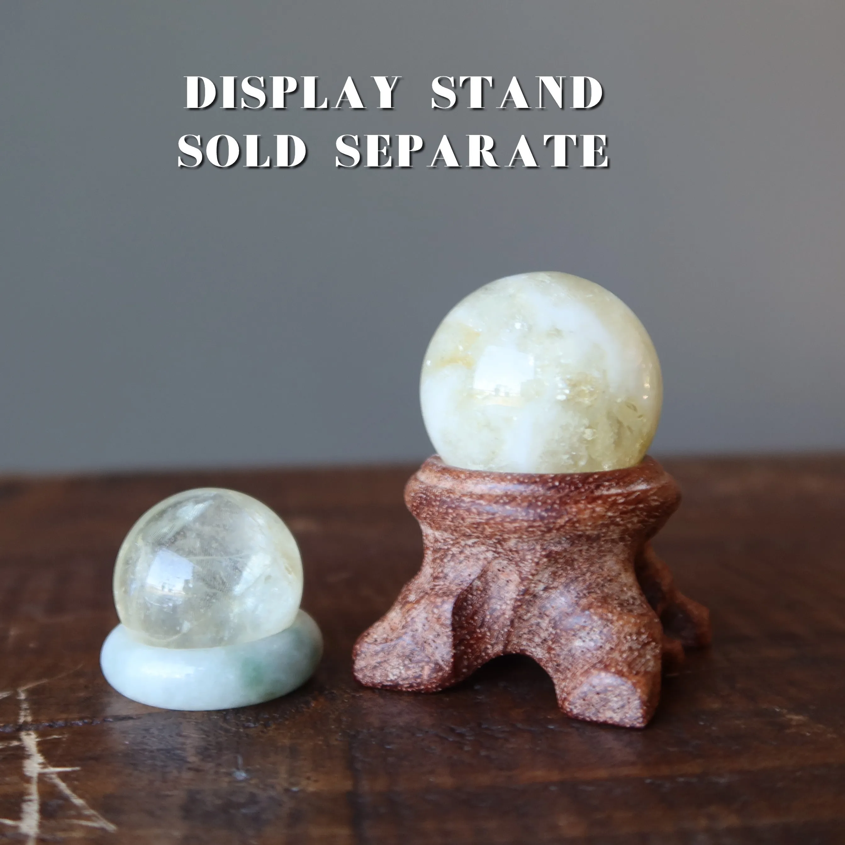 Citrine Sphere Rolling Abundance Crystal Ball