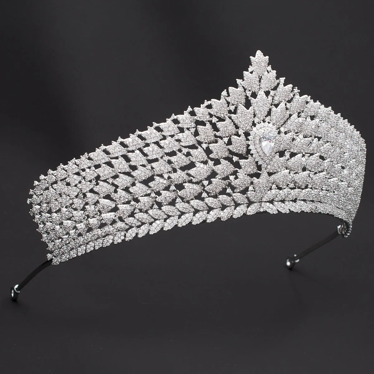 Cubic Zirconia Wedding Bridal Tiara Diadem Hair Accessories CH10245