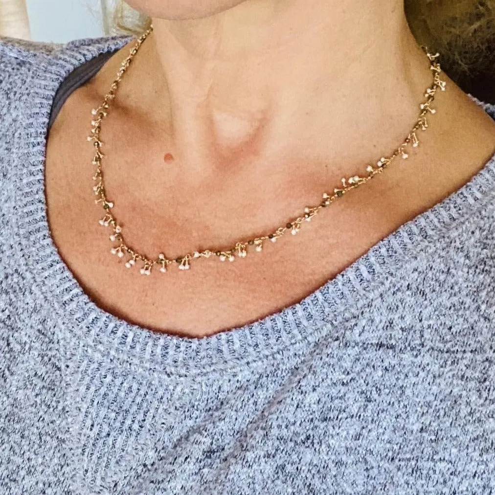 Dainty Cluster Necklace - Delicata