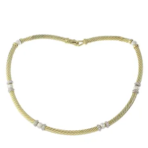 David Yurman Cultured Pearl and Diamond Collar