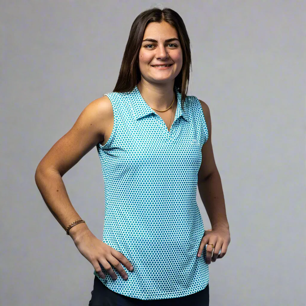 Diadem Sports Online - Women's Scales Pickleball Sleeveless Polo - Women's Apparel