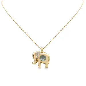 Diamond Elephant On Boodles 20" Necklace - 18ct Yellow Gold