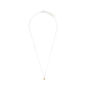 Diamonds by Georgini - Natural Citrine and Diamond November Pendant Silver