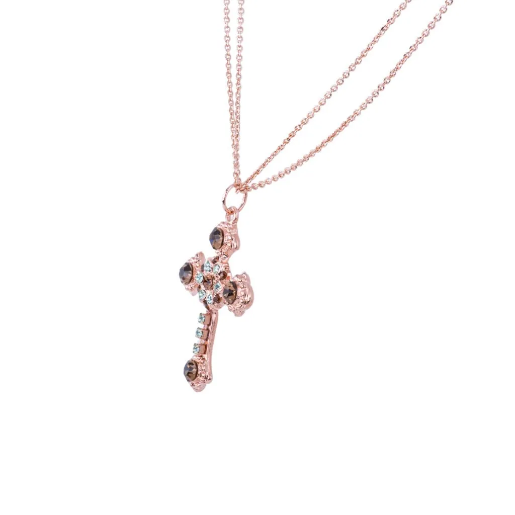 Flat Cross Pendant in "Terra" *Custom*