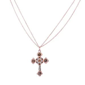 Flat Cross Pendant in "Terra" *Custom*