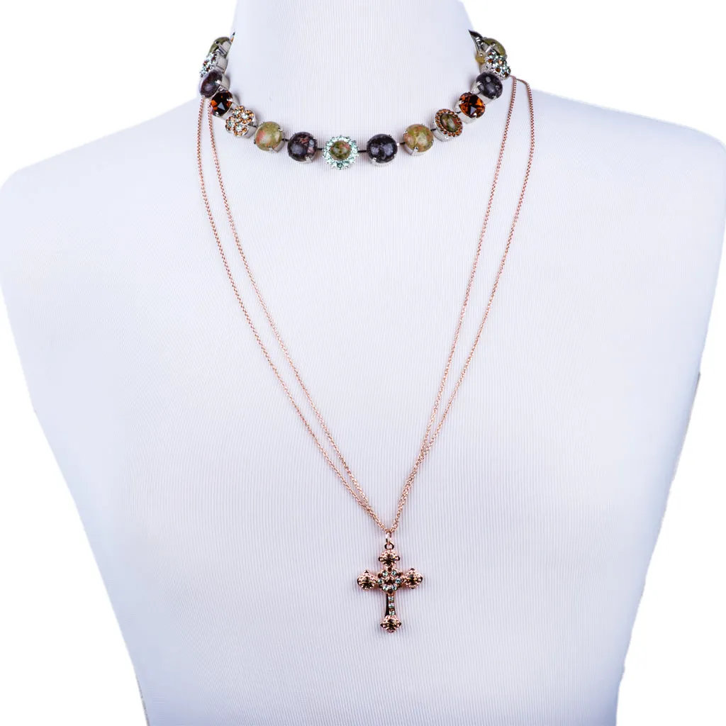 Flat Cross Pendant in "Terra" *Custom*