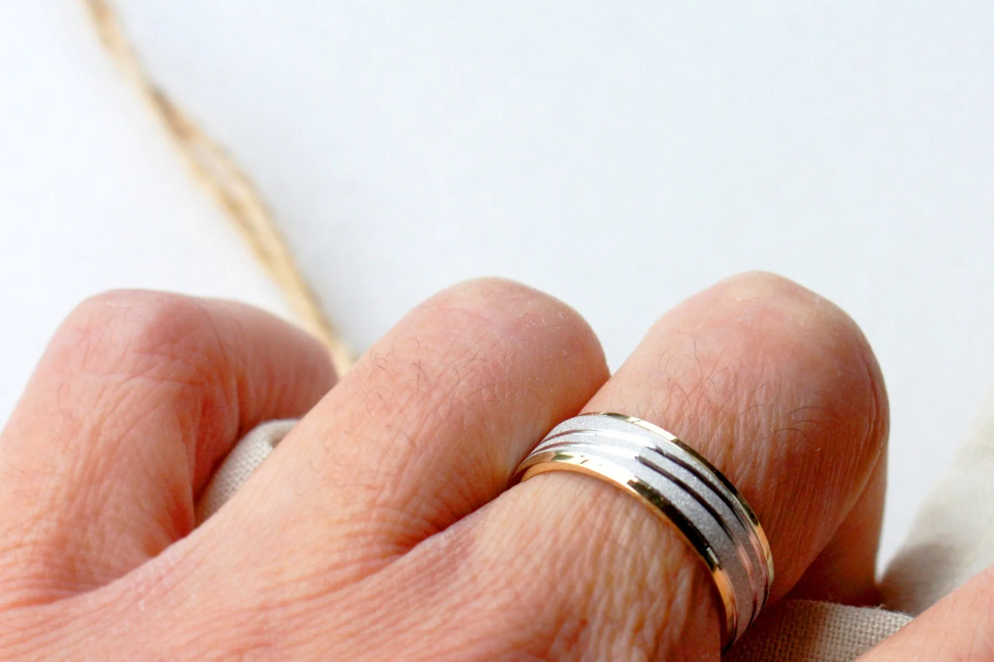 Gold 14K wedding ring with Diamonds ring