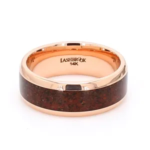Gold & Dino Bone Wedding Band