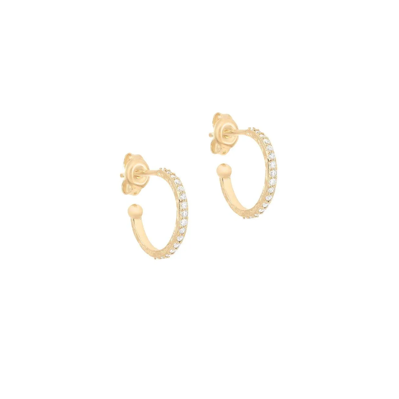 Gold Goddess of Water Hoops