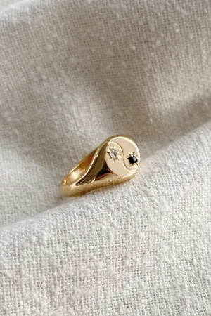 Gold Yin Yang Ring